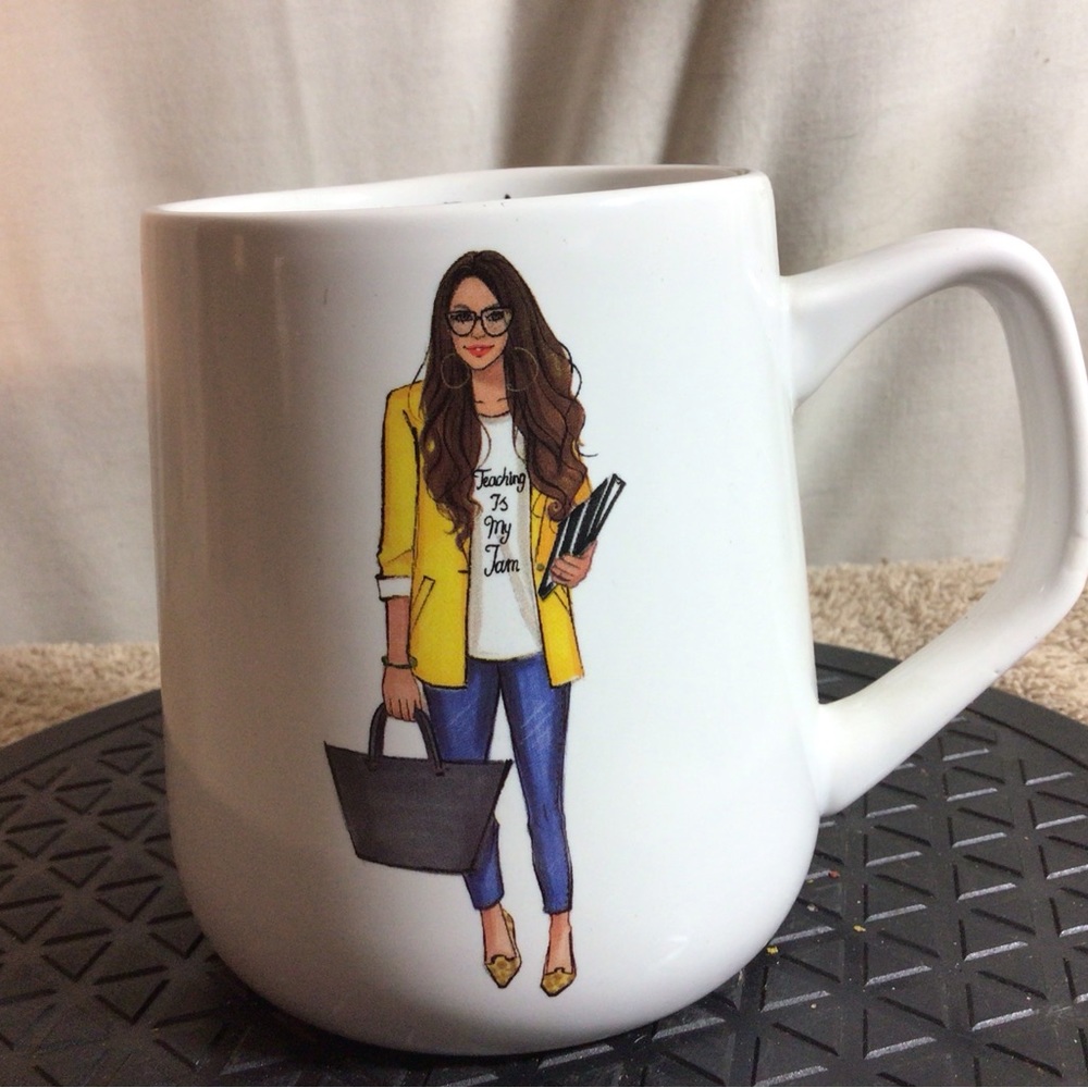 Primo Design Large A+ TEACHER White W/Teacher Ceramic Coffee/Tea Mug